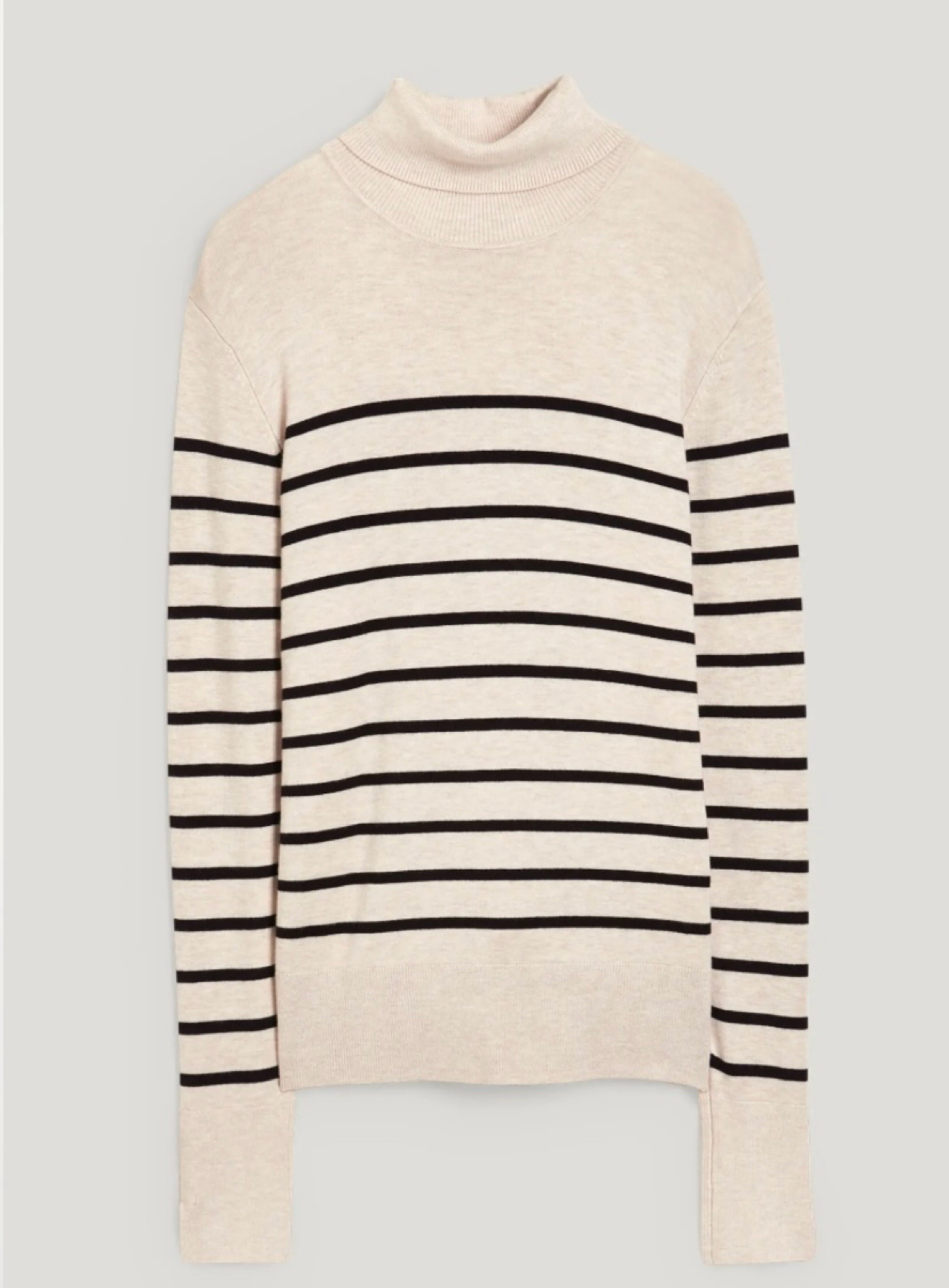pull basique a col roule - raye de ca sur aline.blueyes