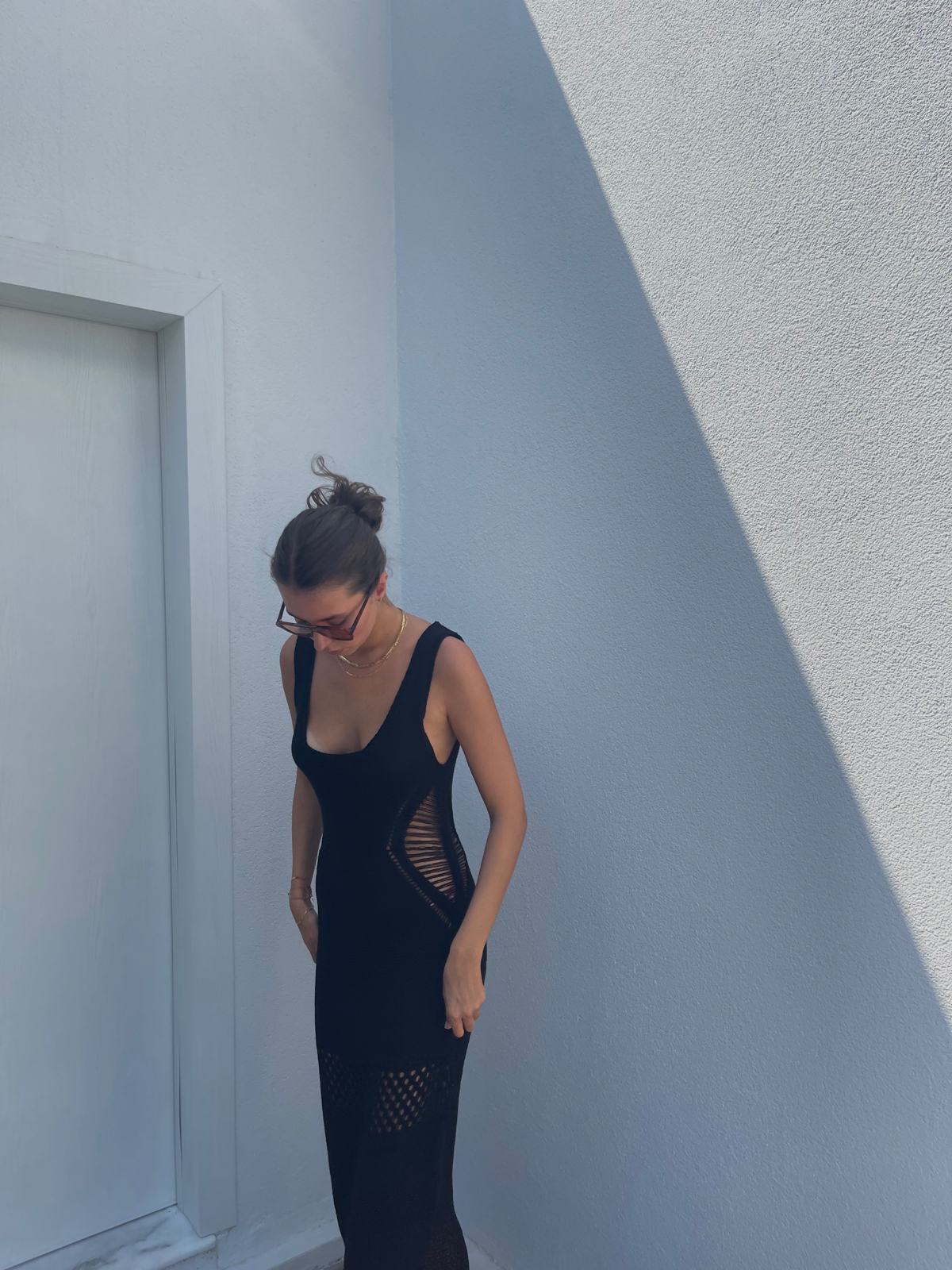 robe longue en crochet noir de Pretty Little Thing sur iamginiee