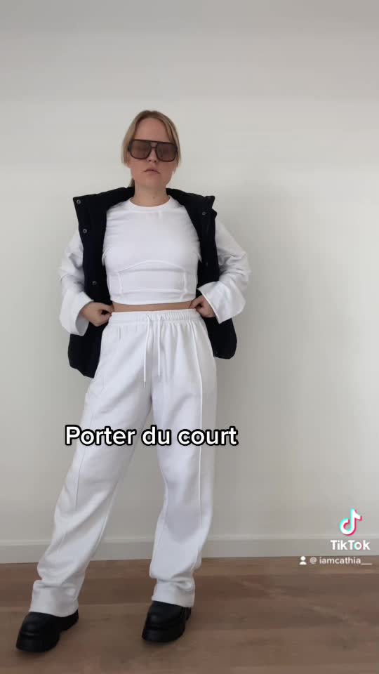 jogging basique droit blanc de PrettyLittleThing sur iamcathia__