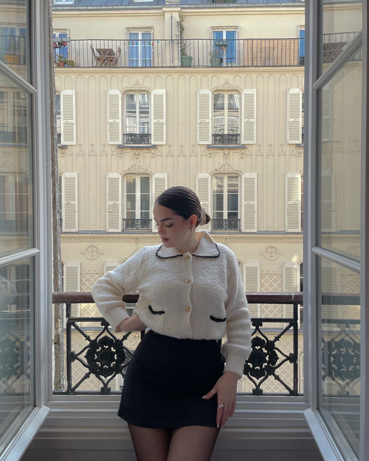 jupe-short de zara sur lorena