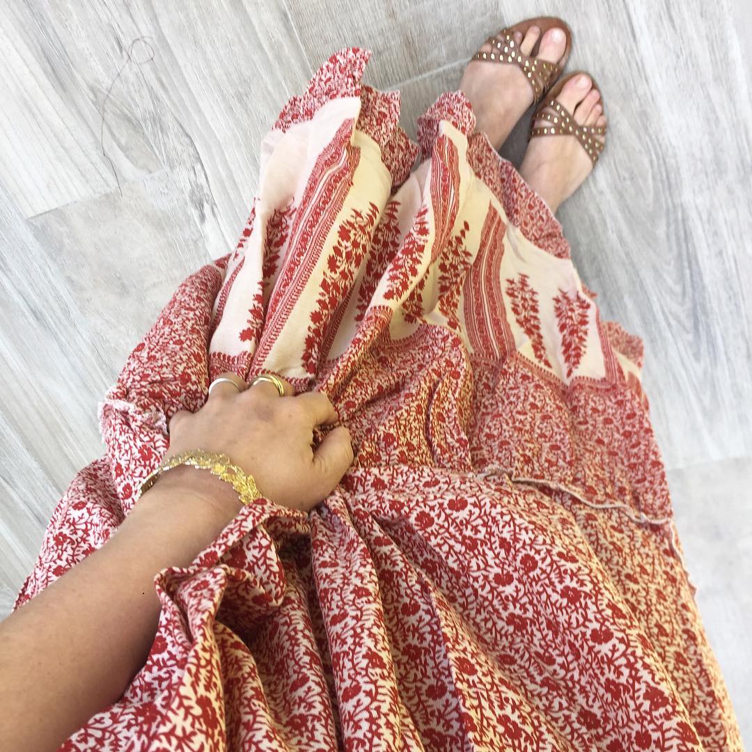 red flowers long dress de Les Bourgeoises sur ondiamondhill sur SCANDALOOK