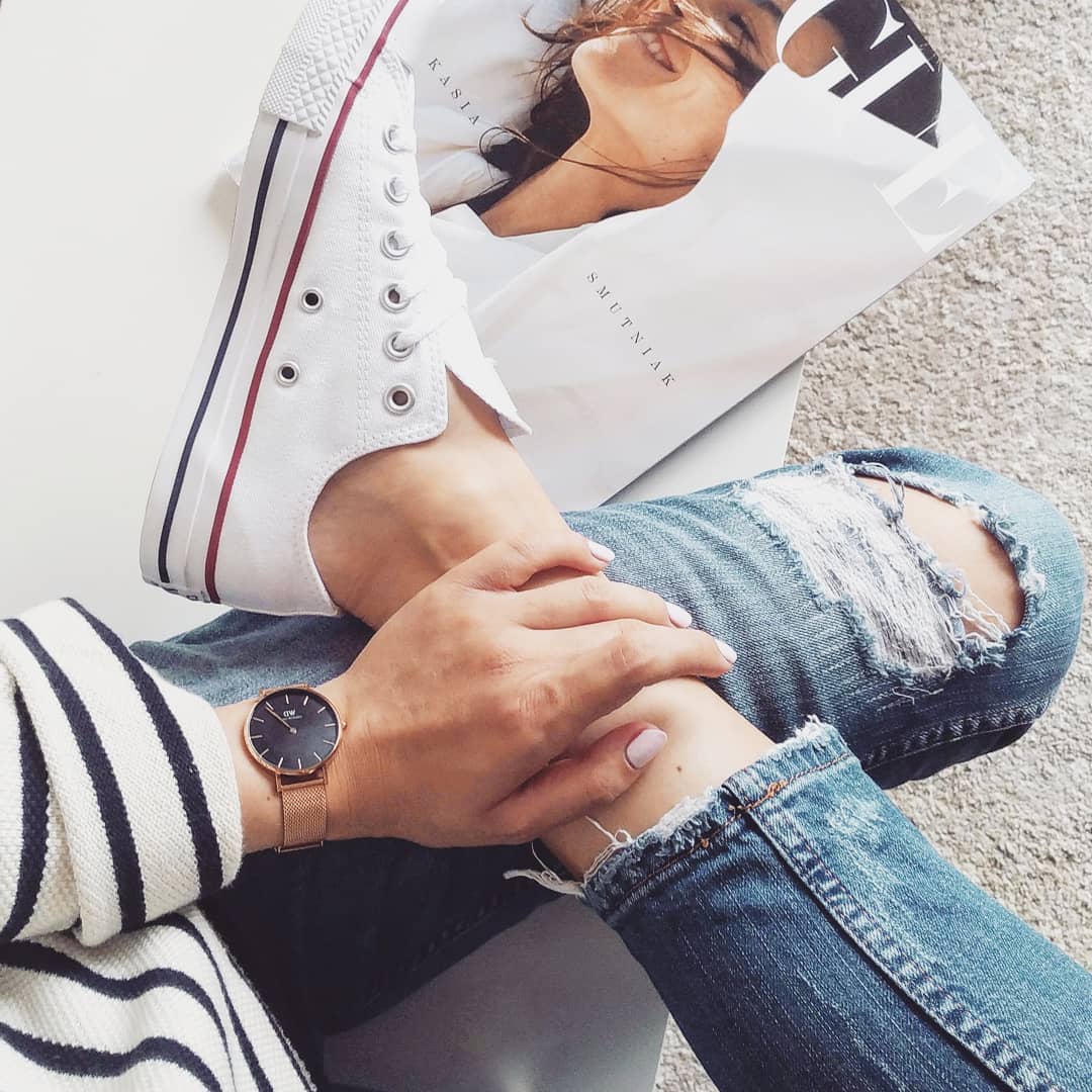 platform tennis converse chuck taylor all star de Bershka sur lunas_place sur SCANDALOOK