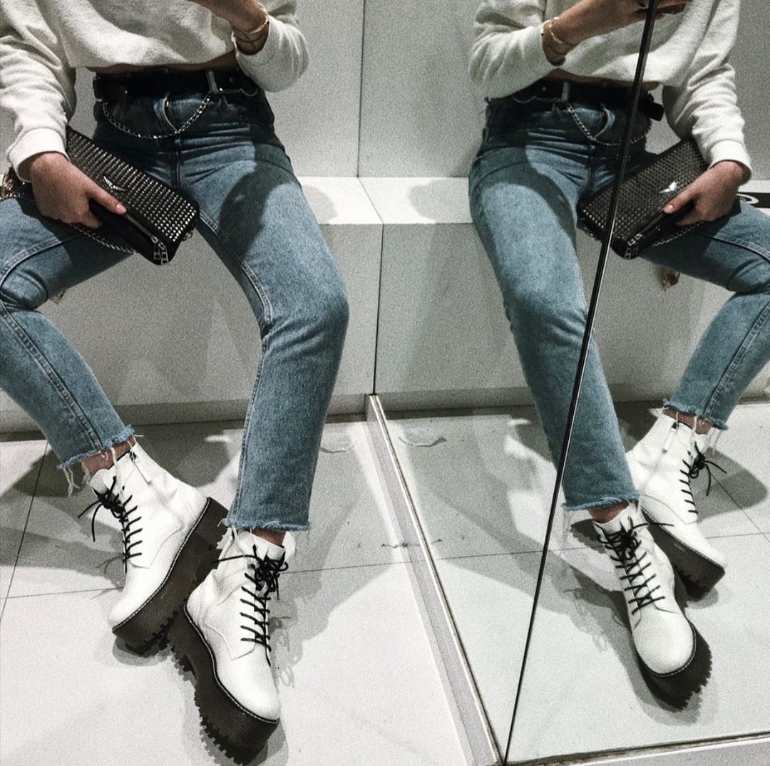 xl platform ankle boots de Bershka sur tokkosil sur SCANDALOOK