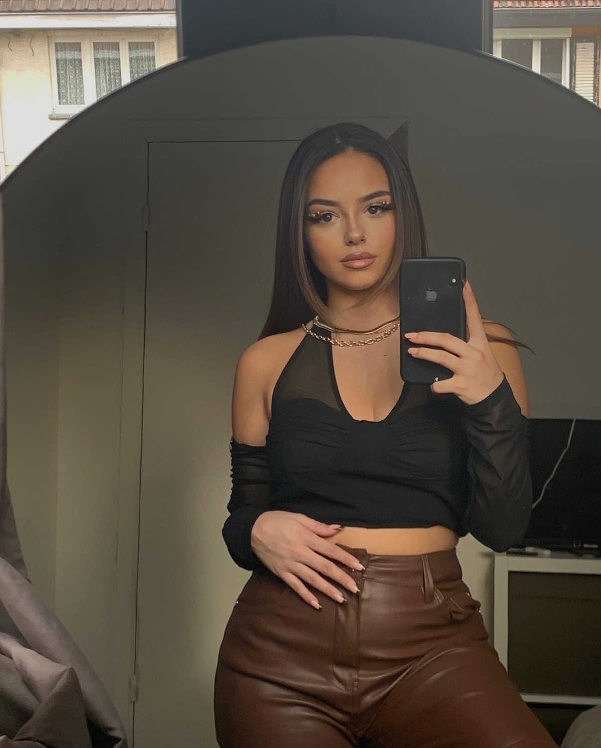 t-shirt epaules denudees tulle de bershka sur haycette_