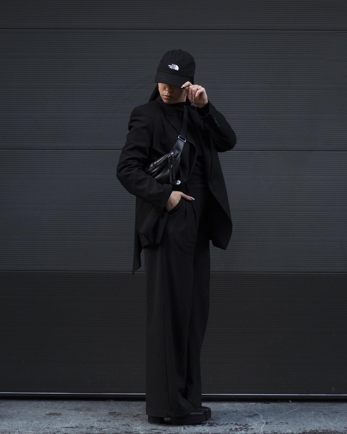 pantalon wide leg poches de bershka sur lafilledemuse