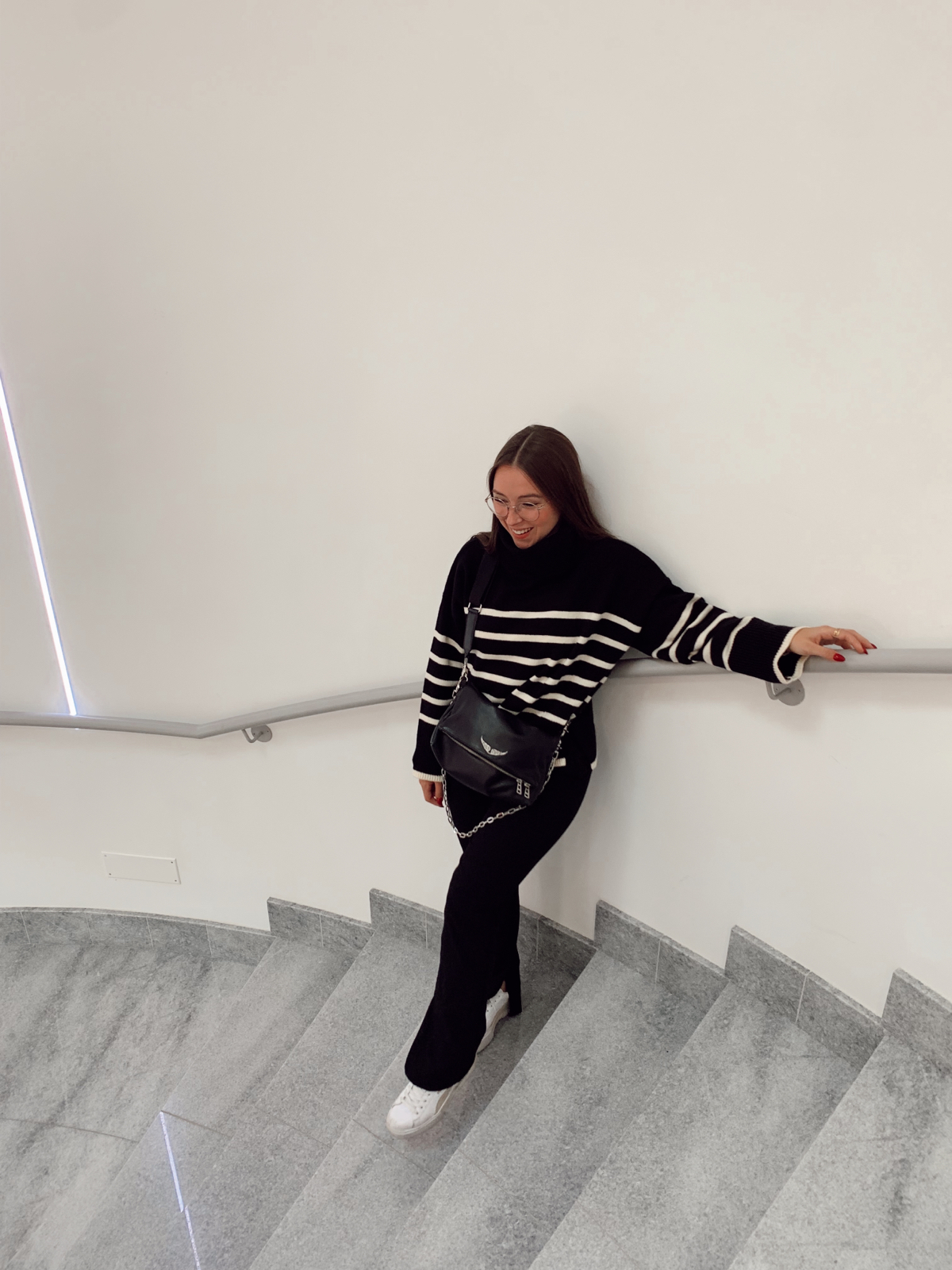 pull oversize rayures de bershka sur colinewaltenier